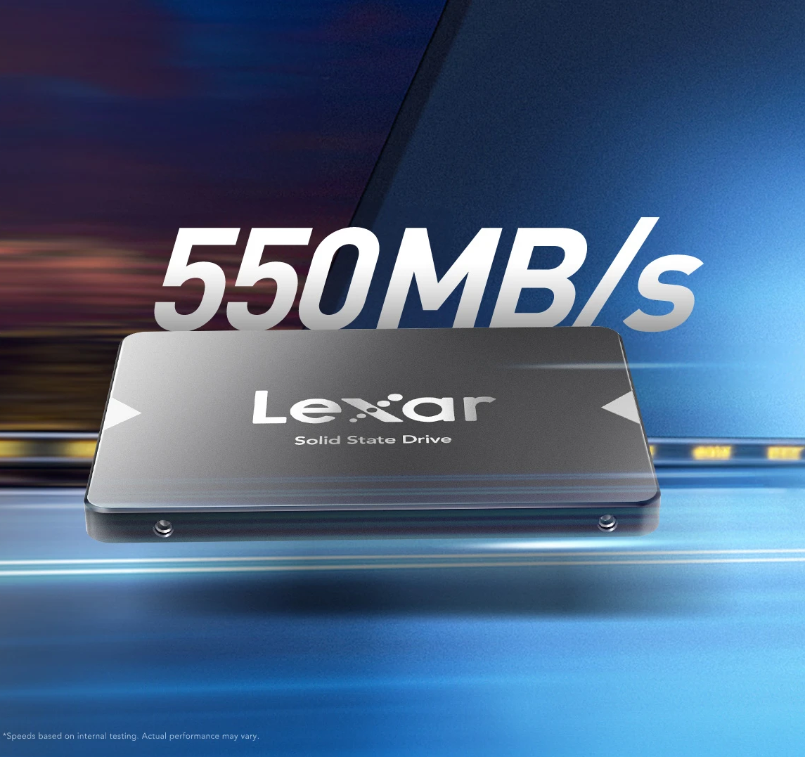 Lexar NS100 SATA III SSD Internal Solid State Disk Hard Drive Read up to 520MB/s 2.5 Inche 128GB 256GB 512GB 1TB 2TB for PC