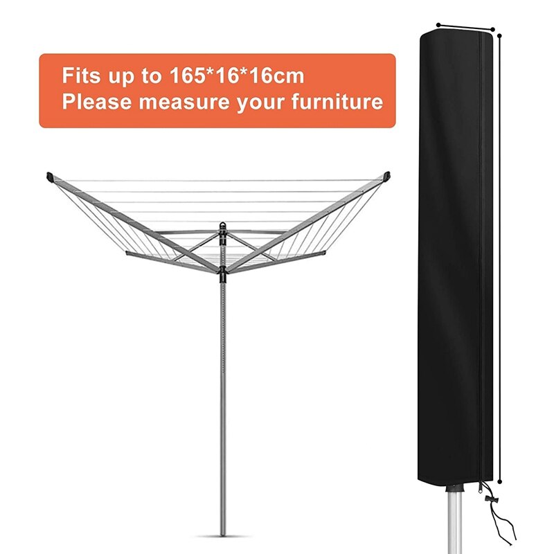 Rotary Dryer Washing Lines Cover, Waterproof Protective Cover for Outdoor Garden Folding Clothes Washing Lines