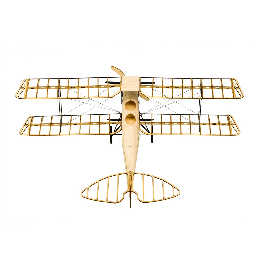 VX10 1/18 Tiger Moth 400mm Wingspan Wooden Static Airplane Model Craft Wood Furnishing for Children and Adults