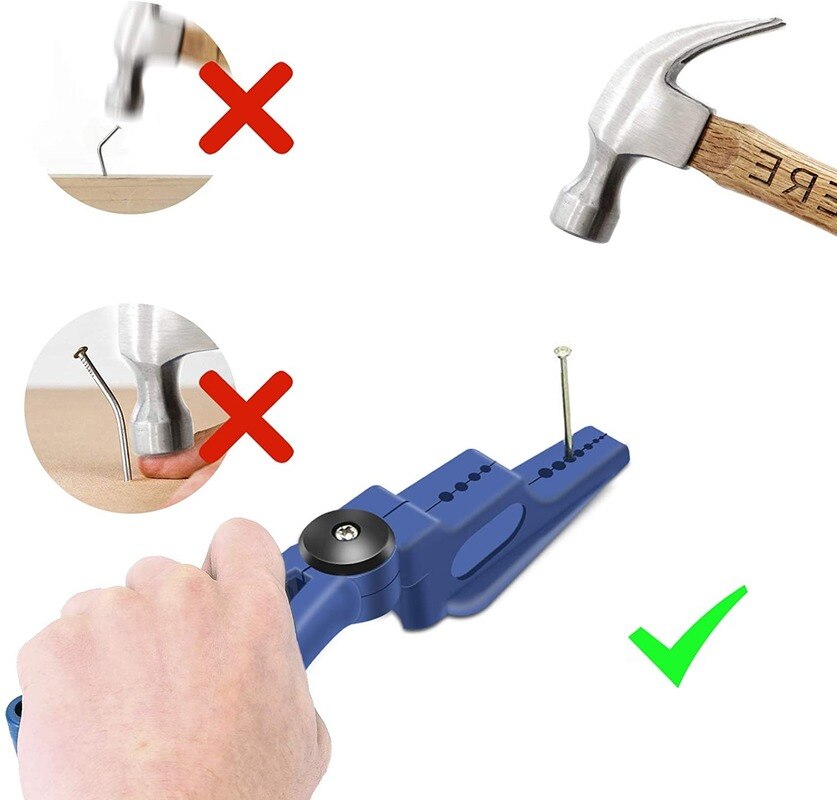 Portable Nail Holder Tool Safety Nail Finger Protector for Hammer Nail Screw Fixer Finger Saver Protector Plastic Safety Plier