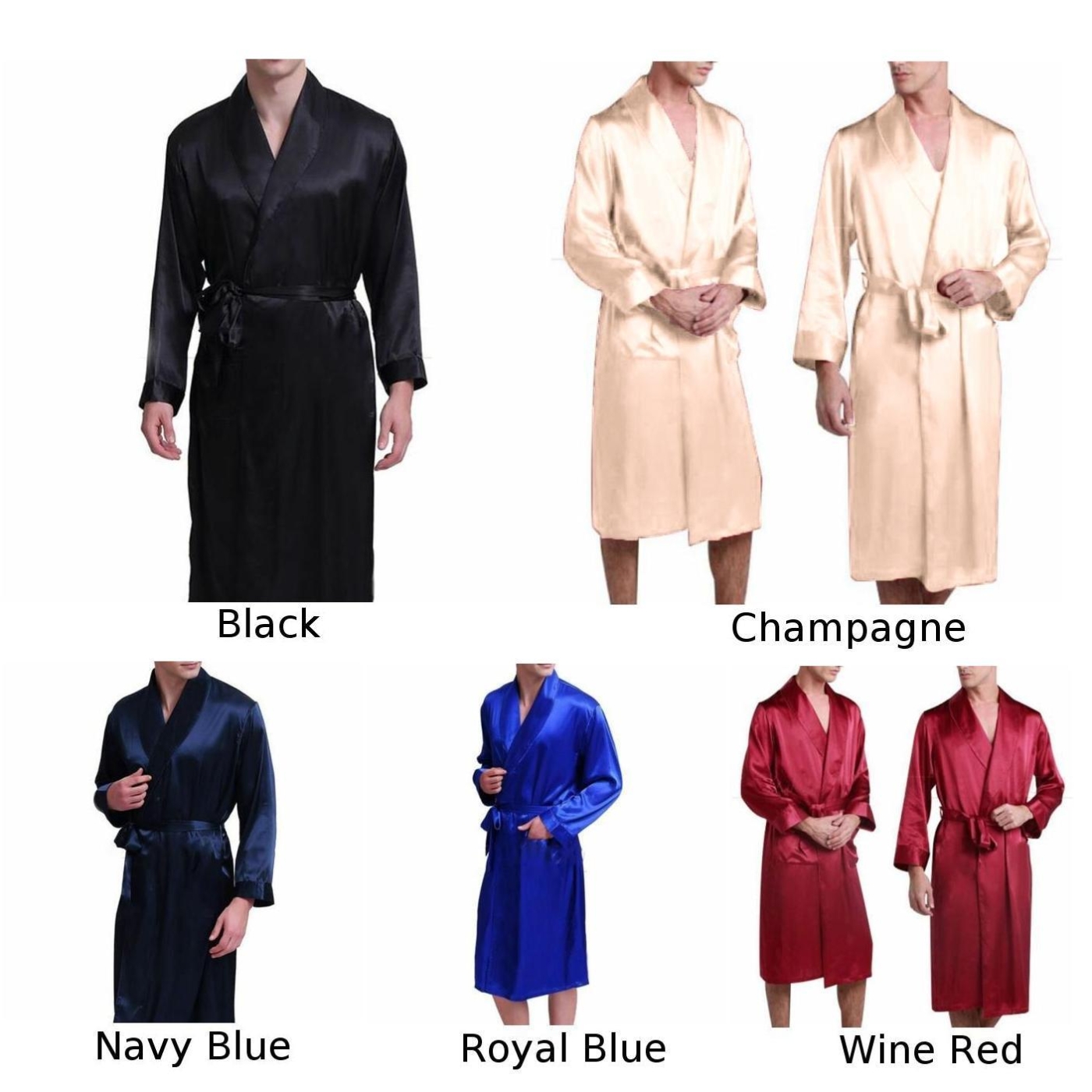 Nightgown Bathrobe Pajamas Sleepwear Nightwear Sleepwear Casual Loose Mens