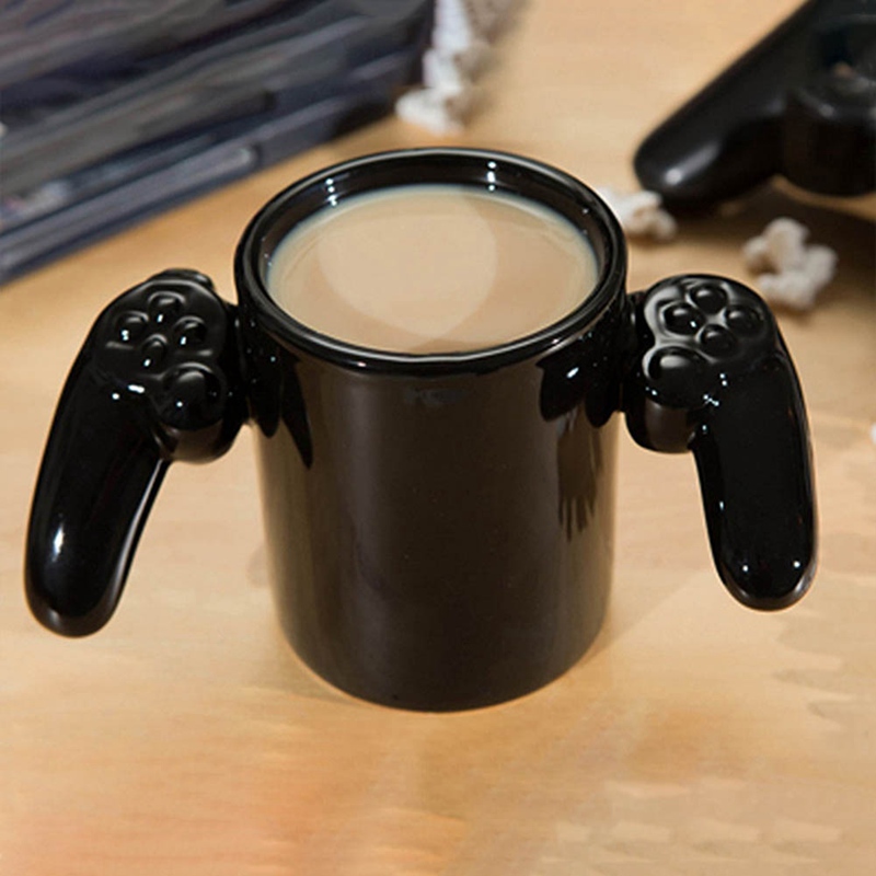 500mL Game Over Coffee Mug 3D Game Controller Handle Mug Ceramic Cup Milk Tea Mugs Gameboy Birthday Christmas