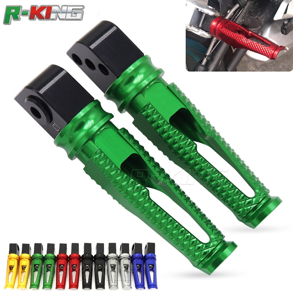de la motocicleta estribos traseros Placa de pie clavijas para Kawasaki Z800 Z900 Z1000 ZX10R ZX6R/Ninja636 ZX9R ZX-14R/ZZR1400 ER6N/ER6F