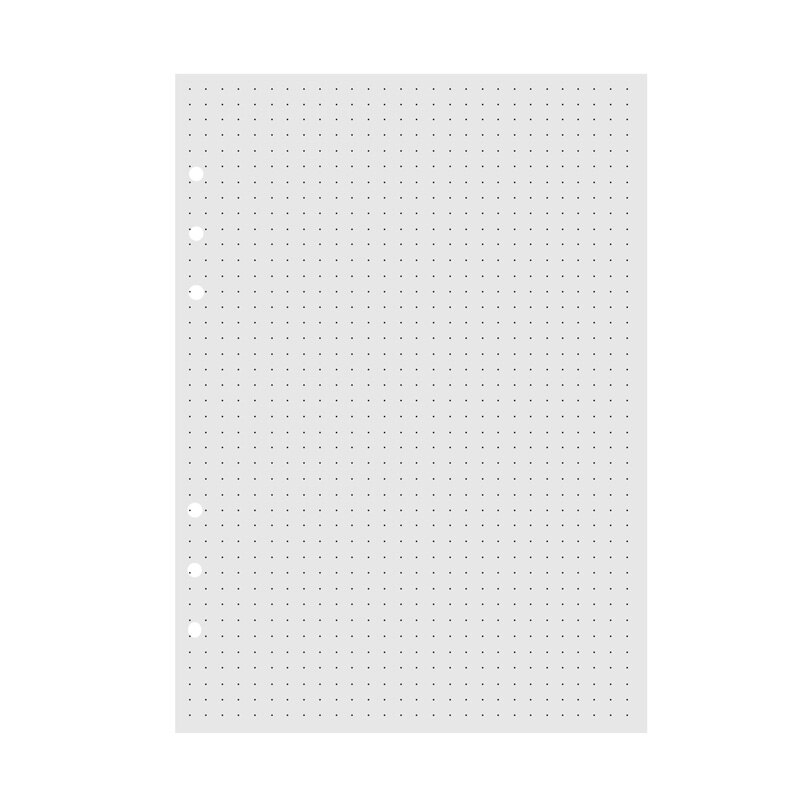 VEESUN-Cuaderno de cuero A5, Agenda, papeles y hojas sueltas, suministros escolares para estudiantes, Bloc de escritura de oficina: Dotted Paper