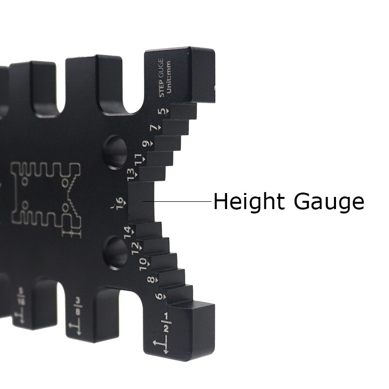 Woodworking Tenon Gauge Caliper Height Gauge Metric/Inch Tenon Cutter For Saw Router Table Machine DIY Carpentry Measuring Tools