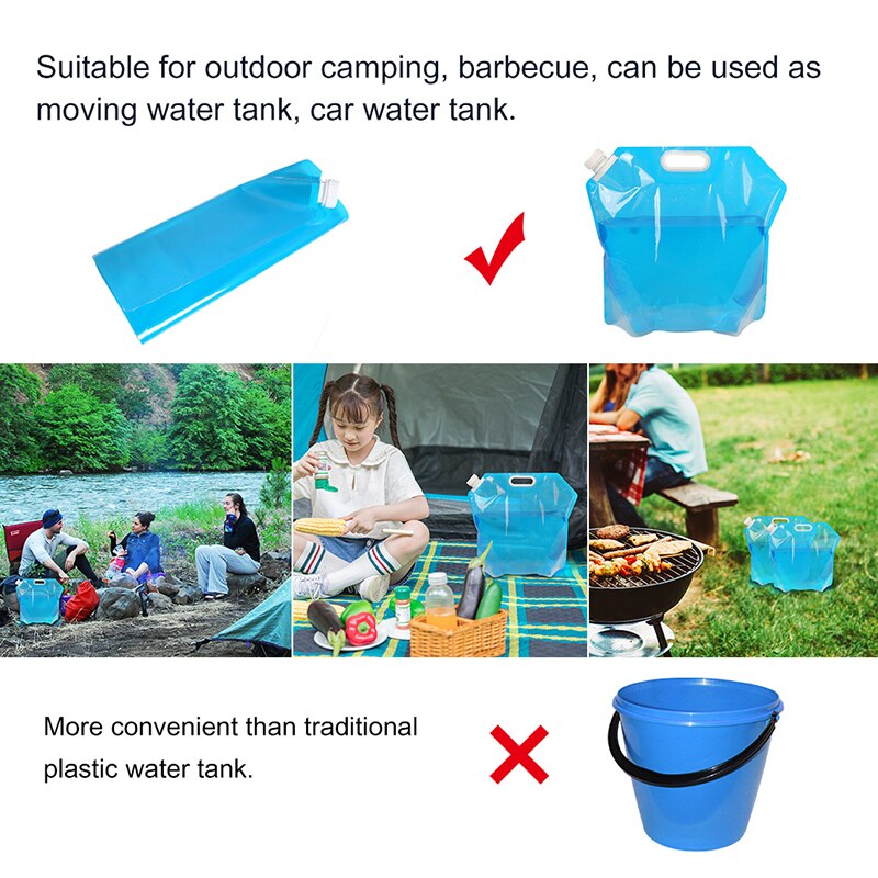 10L Trinken Wasser Tasche Ich bin Freien Faltbare Klapp Faltbare Wasser Taschen Container Camping Wandern Picknick BBQ Trinken Tasche
