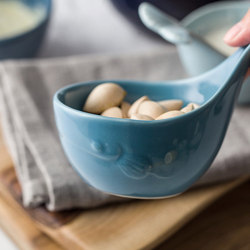 Keramik whale skål maträtt bakskål liten skål för hushållsbruk porslin porslin trending produkter