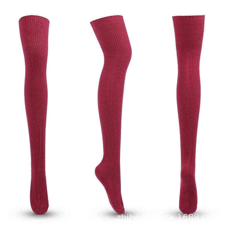 1 paar compressiekousen kniekousen lange kousen dameskousen elastische spataderen sokken over de knie sportsokken: Jr