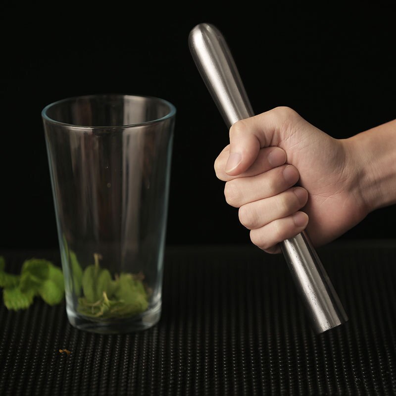 Cocktail Muddler Swizzle Stick Stainless Steel Wine Crushed Ice Hammer DIY Fruit Mojito Cocktail Muddle Pestle Cursher Bar Tools