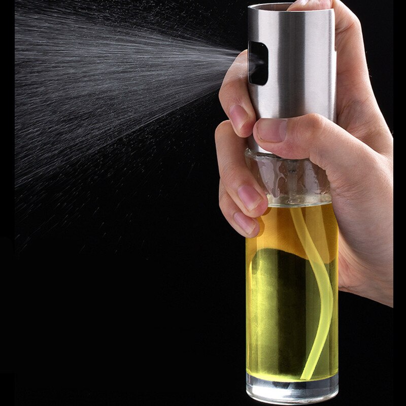 Olej w sprayu butelka szklana olejarka BBQ butelka robić przechowywania oleju narzędzia kuchenne przyprawa 100ml pojemnik na olej łatwe mycie