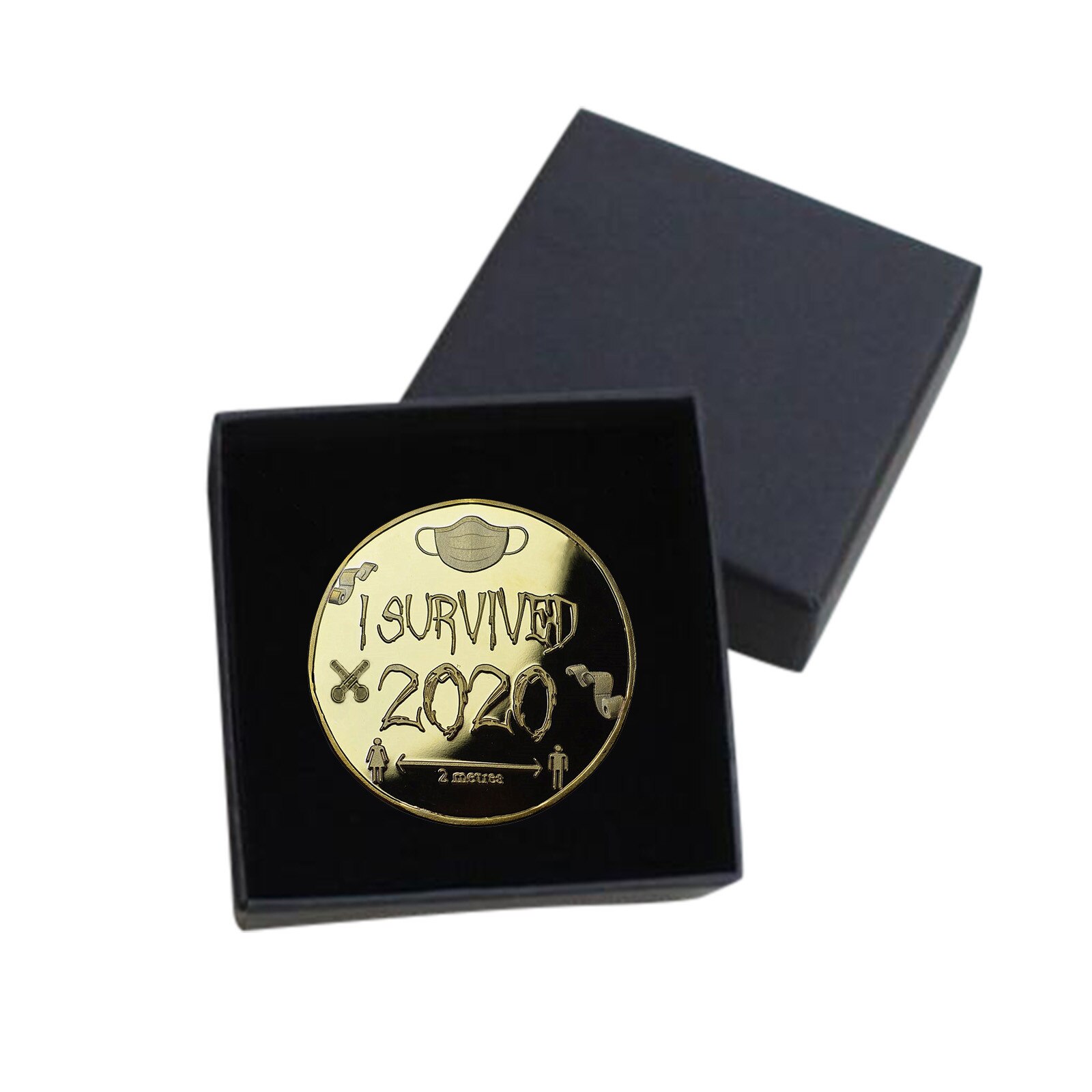 Mental Collection Metal Commemoratives Coin I Survived Commemorative Coin Memories Of The Past Special Souvenir