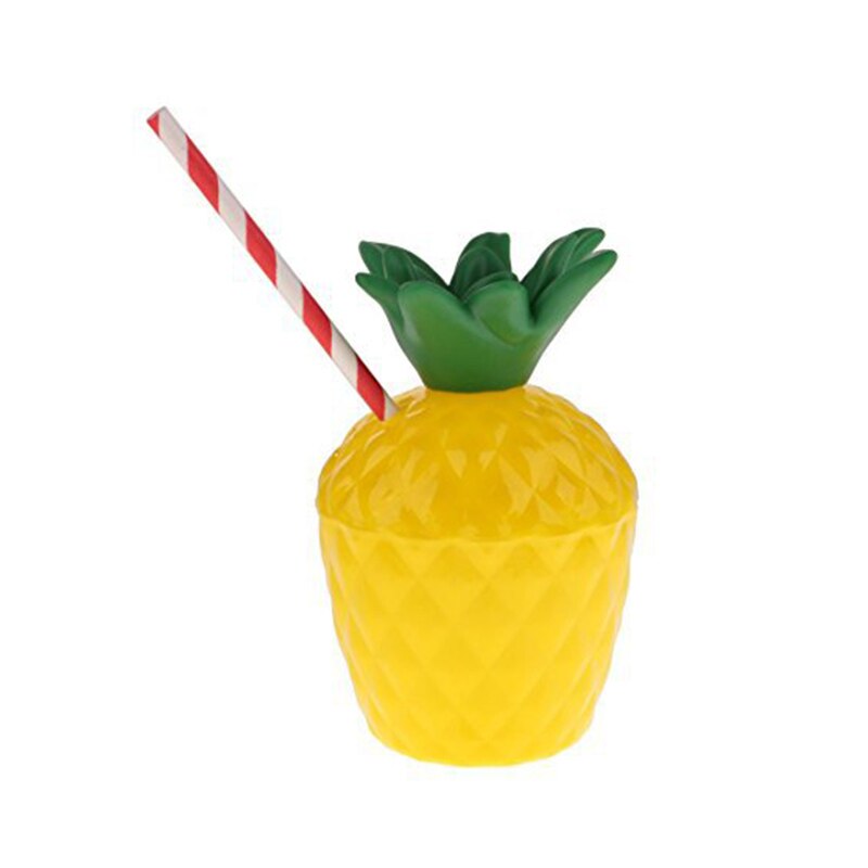 Tasse ananas en noix de coco fruits | Tasse d'ananas en plastique décoration de plage en forme de Fruit magnifique: pineapple
