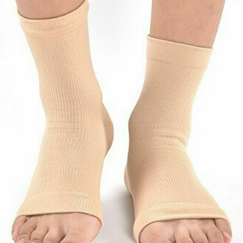 1 par fod angel anti træthed udendørs mænd sokker kompression åndbar fod ærme støtte sokker mænd bøjle sok: B / L / xl