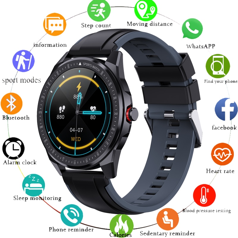 GPS Smart Watch SN88 Men DIY UI 60 Days Standby For Android IOS Bluetooth Sport IP68 Heart Rate Fitness Tracker Smartwatch