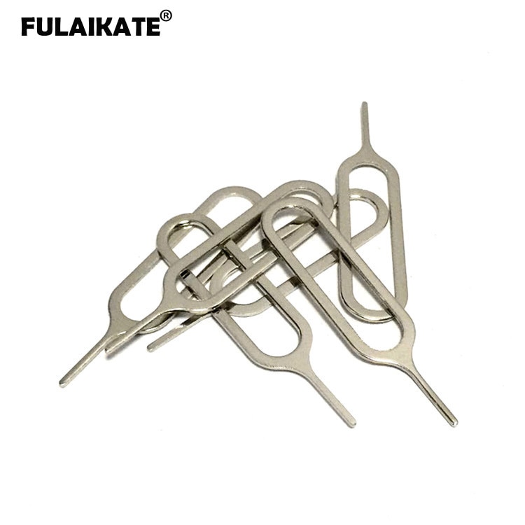 FULAIKATE Universal 100pcs SIM Card Tray Removal Remover Eject Pin Naald Key Tool Voor iPhone Xs Max XR 8 plus 7 6s