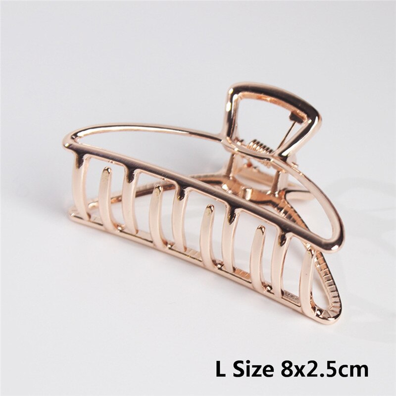 Size S M L Fashionable Moon Hair Claws Clips For Women Dish Hair Accessories Hair Crab Make Up Hairpin: JHB0182AY