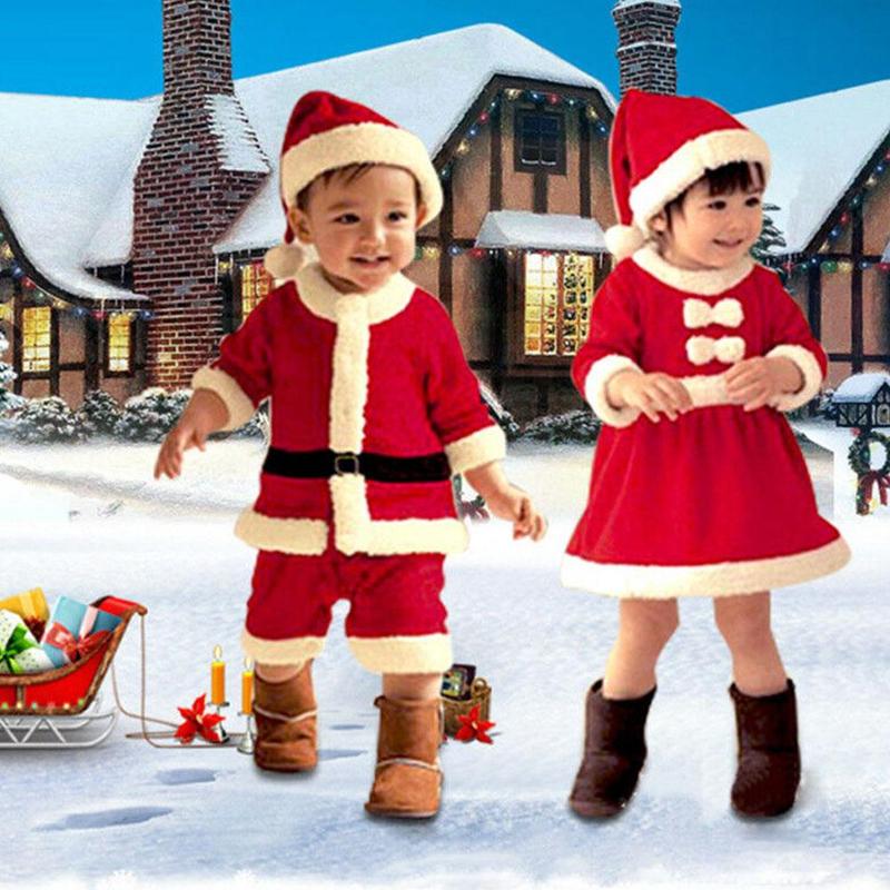 New children's Christmas costumes For children Christmas costumes Claus costumes For boys Santa Christmas G2T2
