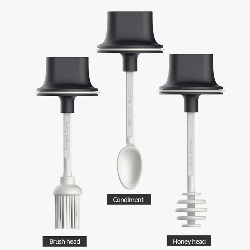 250ml butelki z przyprawami szklane pojemniki robić przechowywania przypraw kuchnia pojemnik na przyprawy słoik na przyprawy z łyżeczką szczotka olejarka butelka miodu