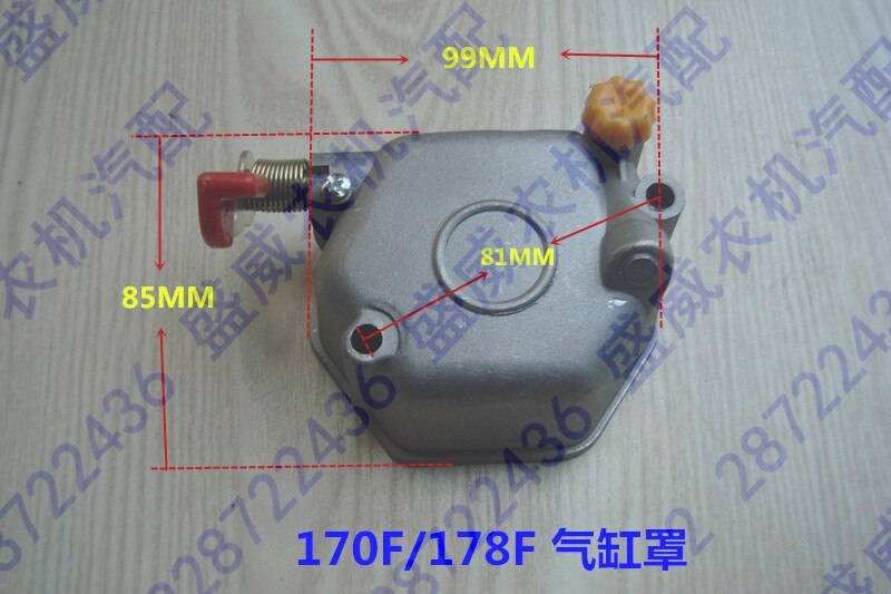 Luchtgekoelde dieselgenerator motor accessoires cilinderkopdeksel 170f 173f 178f 178fa 186f 186fa cilinderdeksel montage