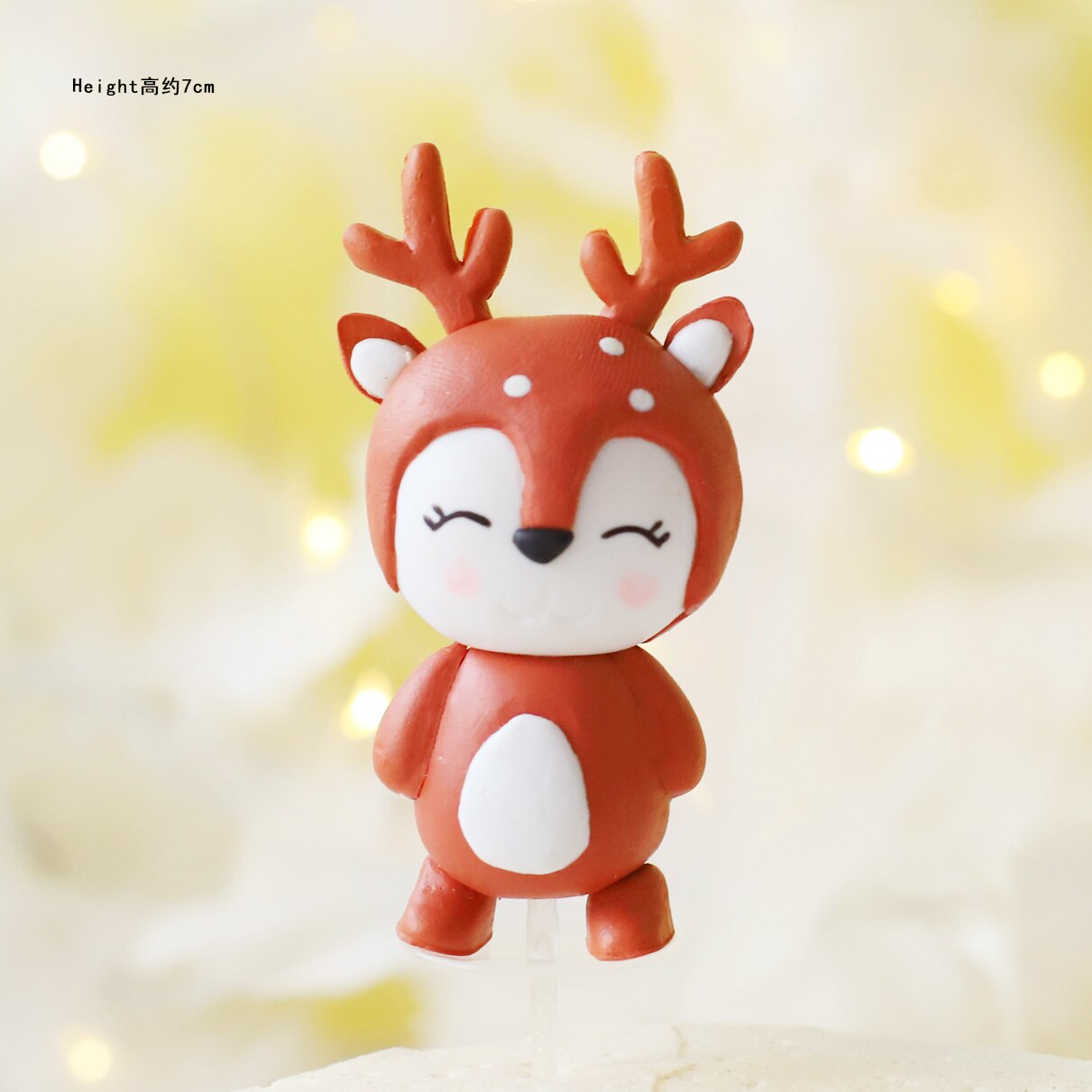 Sika-décoration de gâteau cerf Lion chouette champignons | Décoration de fête d'anniversaire, ours Animal réception pour bébé, fournitures de pâtisserie pour enfant, d'amour de mariage