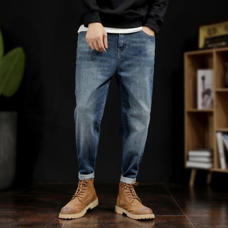 Plus size jeans menn 5xl 6xl 7xl 8xl large size jeans menn band stor størrelse herre jeans xl -7xl for 150kg