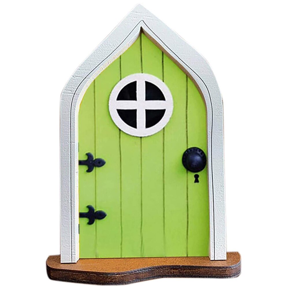 Resin Miniature Fairy Gnome Window Door Elf Garden Sculpture Statues Tree Decor for Yard Art Sculpture Statue Outdoor Decor: H