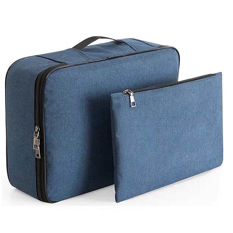 2Pcs Portable Large Packing Cubes Waterproof Hand Luggage Travel Organizer Bag Pouch Password Waterproof File Folder Duffle Bag