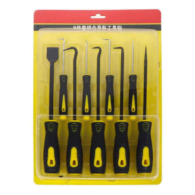 9Pcs Olie Seal Trekkers Schraper Haak Pakking O-Ring Remover Olie Seal Pakking Trekkers