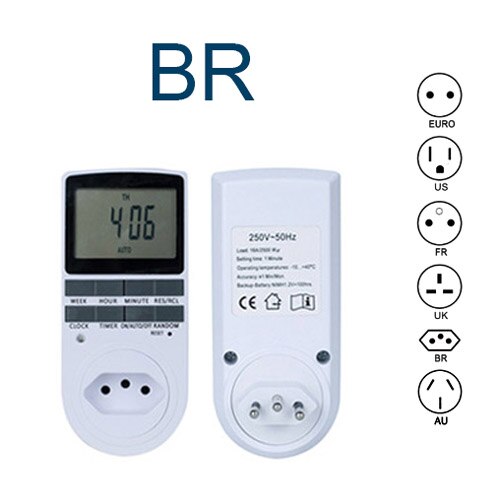 24 Hour Cyclic Electronic Digital Timer Switch EU ... – Grandado