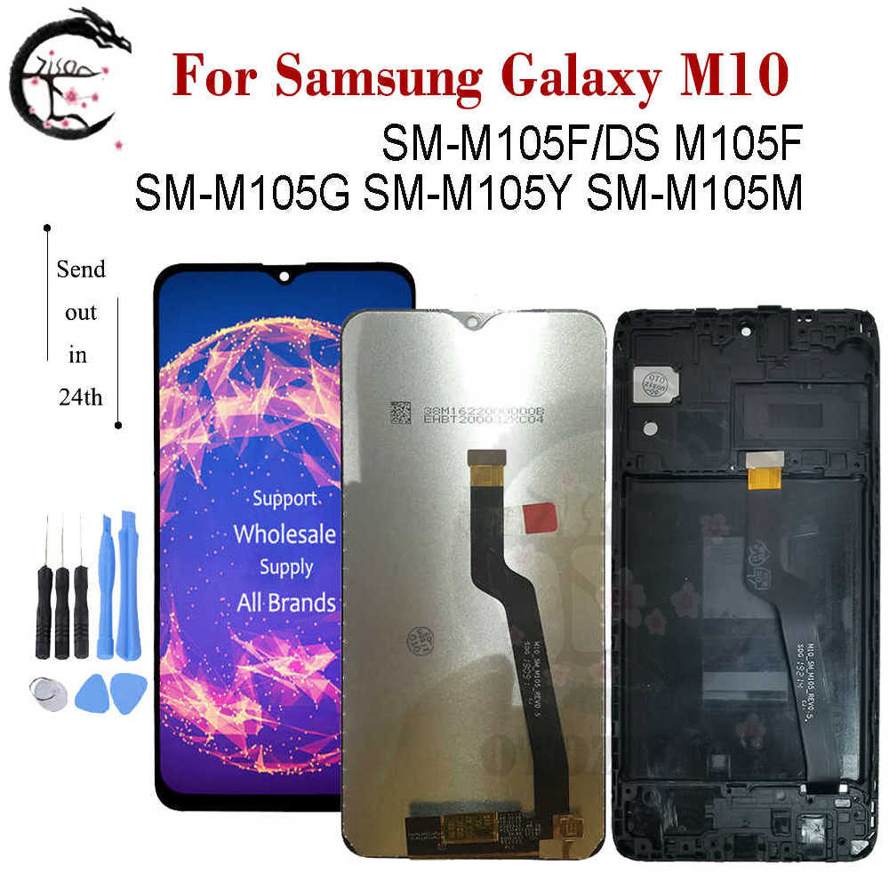 LCD + Telaio Per Il SAMSUNG Galaxy M40 M30 M30s M20 M10 2019 Display M405 M305 M307 M205 M105 Schermo LCD touch Digitizer Assembly