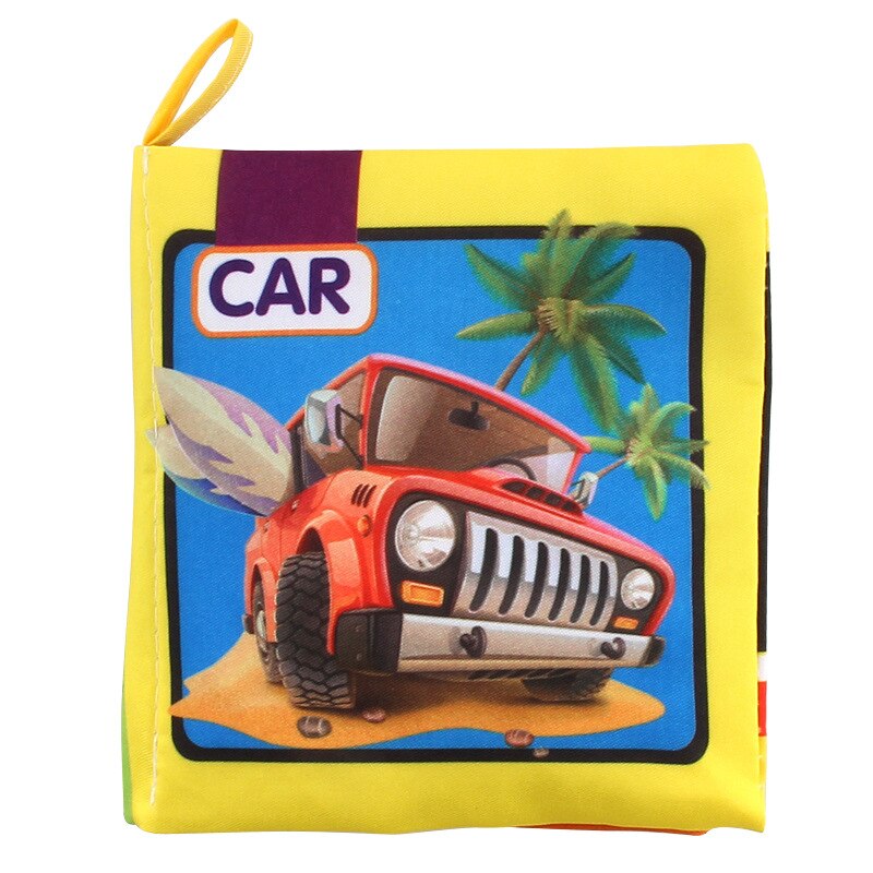 Doek Baby Intelligentie Ontwikkeling Leren Foto Cognize Boek Voor Kinderen Leren Geluid Boeken In Engels: Vehicle