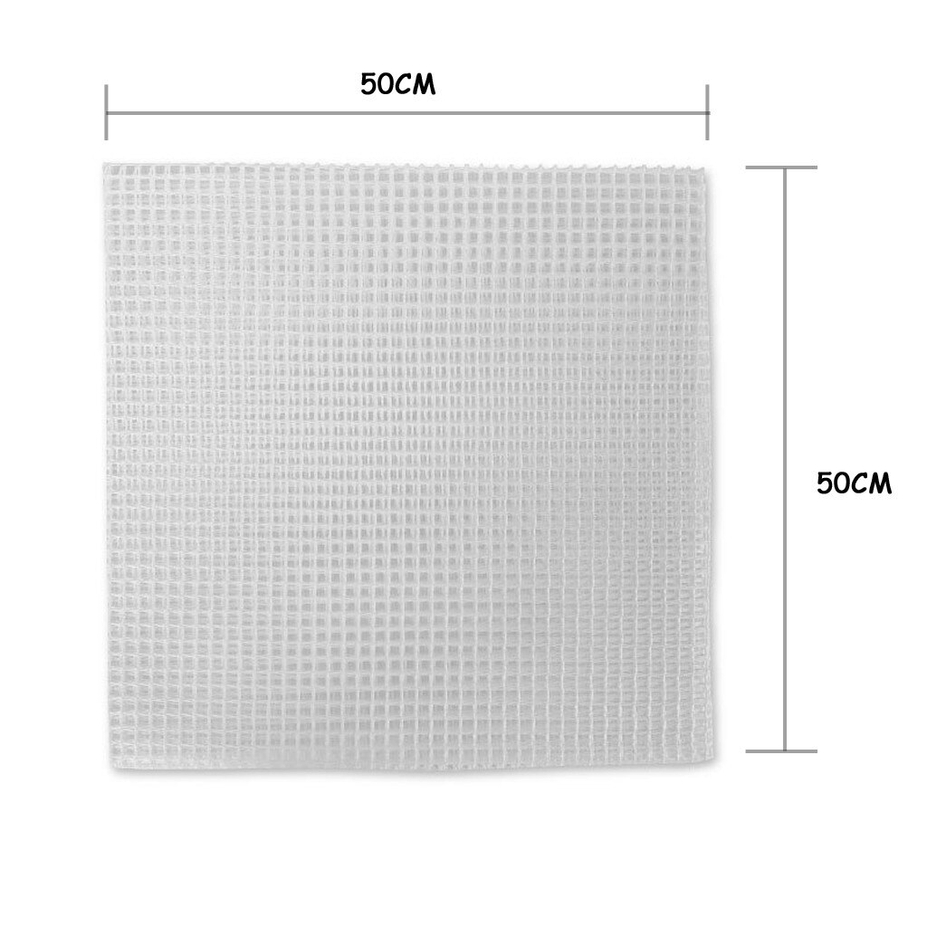 Thuis Diy Hand Gemaakt Borduurwerk Haak Met Mesh Doek 50X50cm Tapijt Mat Weven Tapijt Gehaakte Patch Kit Houten Handvat