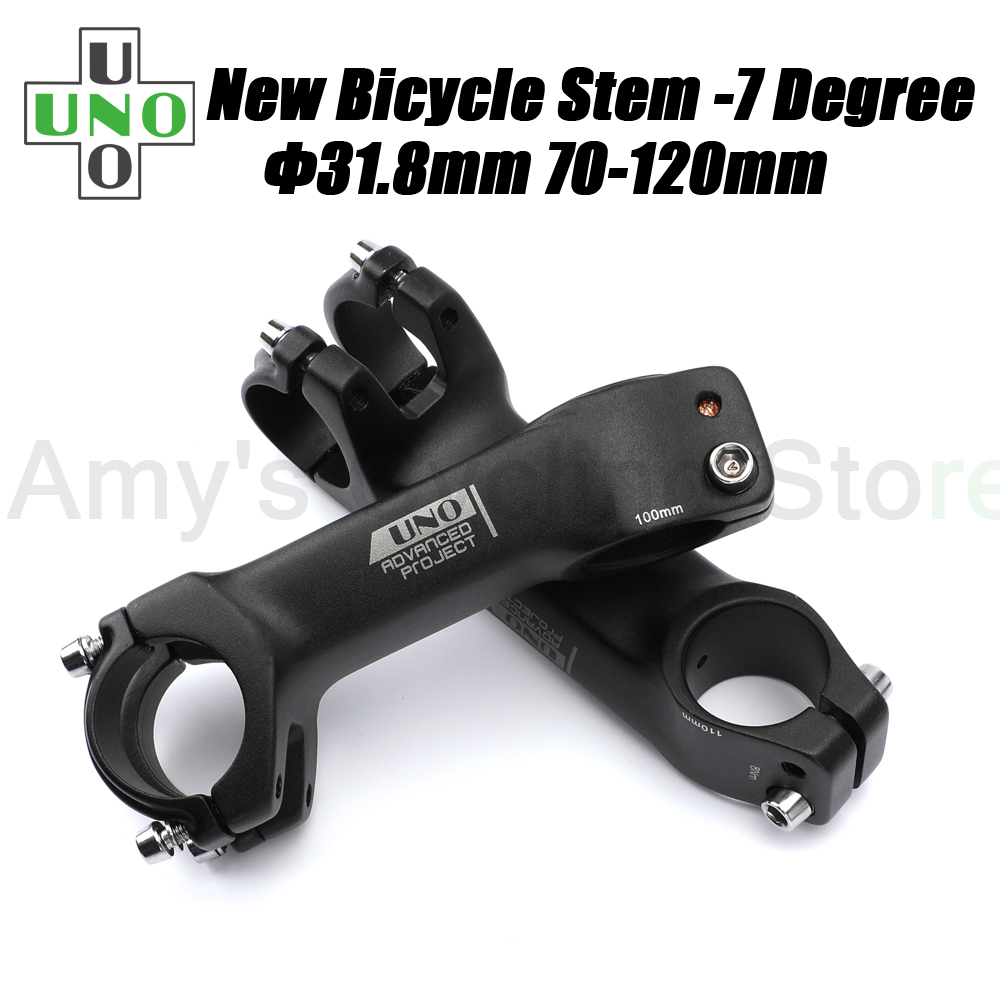 UNO MTB Vorbau-7 Grad Integrierte Lenker Vorbau 31,8 Aluminium Fahrrad Stange 70-120mm Griff Bar Verlängerung fahrrad Lenkrad