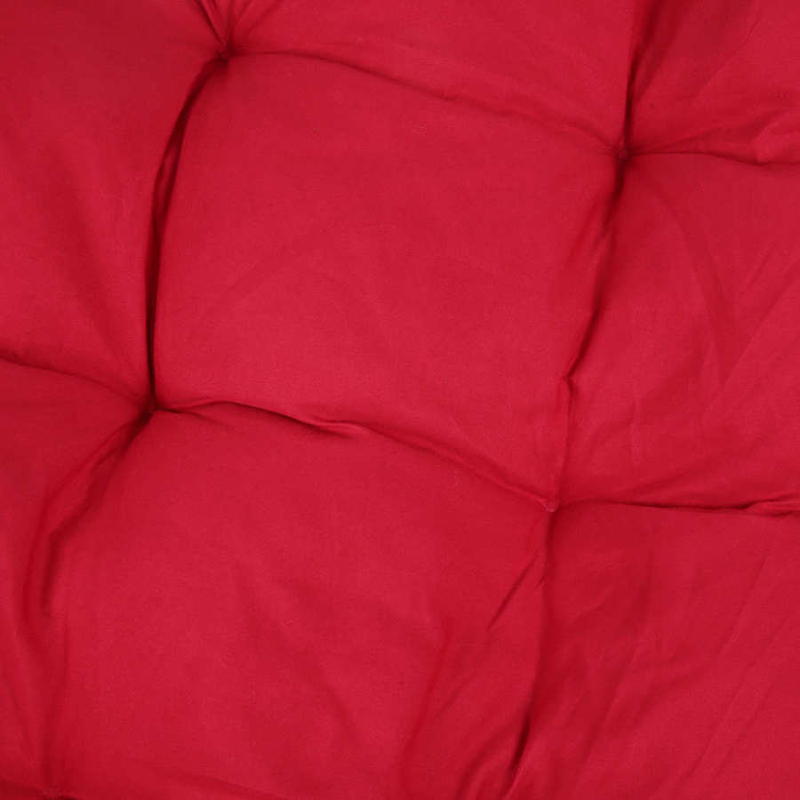 Koristeellinen keinutuoli riippuva kori sakeuttaa istuimet tyynynpäällinen kotipuutarhaan 80 x 120cm viininpunainen sohva koristetyynyt