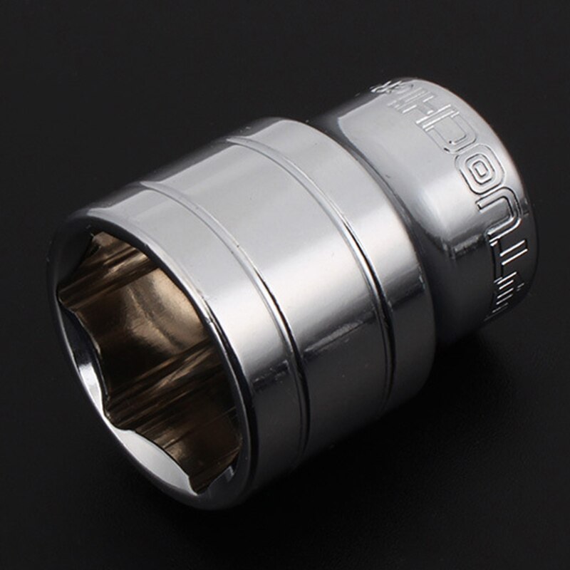 1 Pcs 1/2" Drive 6-point Socket Bit Ratchet Wrench 6pt Square Drive Mirror Socket 6 Angles Hex Sleeve Hand Tool Kit 8-32mm