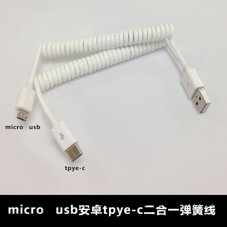 2 In 1 V8 Micro Usb Type-C Om USB3.1 Lente Adapter Charger Extension Kabels Voor Een Plus Xiaomi telefoon Camera MP4 Psp Games