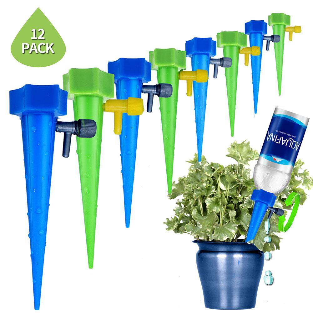 10/12PCS Watering System Automatic Watering Spike for Plants Flower Indoor Household Water Bottle Drip Irrigation