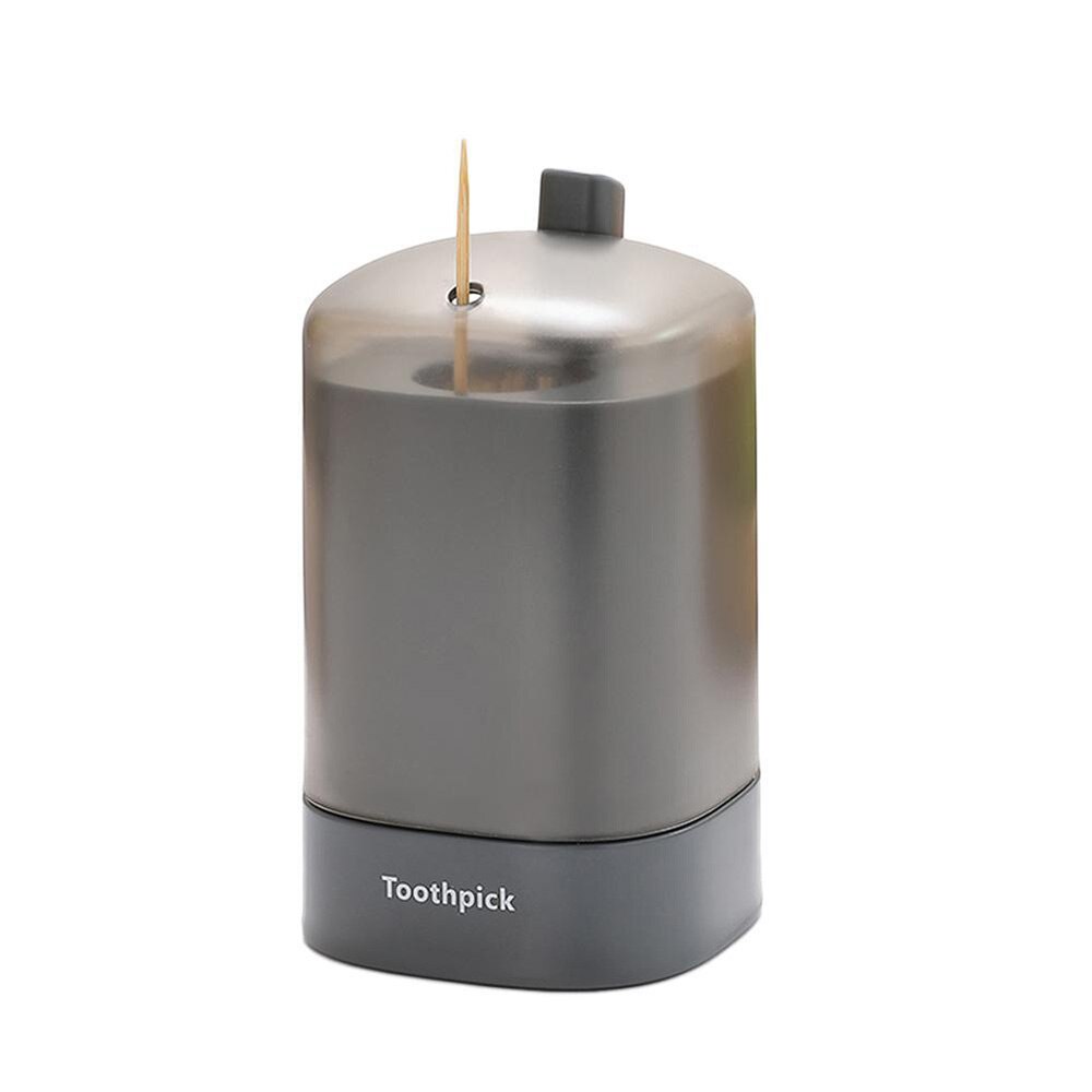 1pc Automatic Pop-Up Toothpick Box Holder Container Portable Toothpick Dispenser Storage Box Swab Organizer Table Decoration: green
