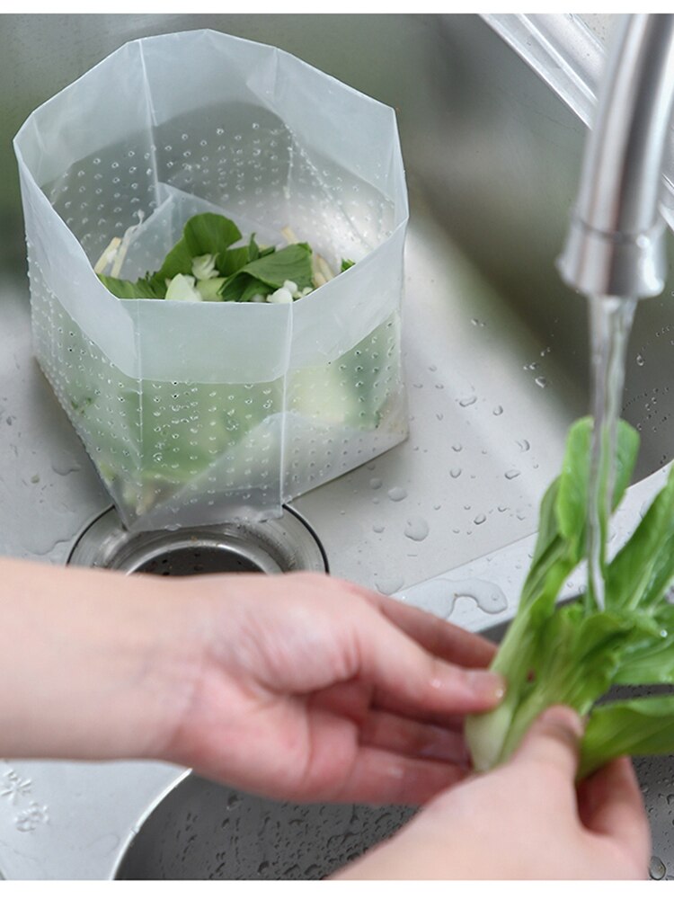 Kitchen vertical garbage bag household thickened disposable pool filter sink self-standing drain bag Sink Drain Garbage Bag