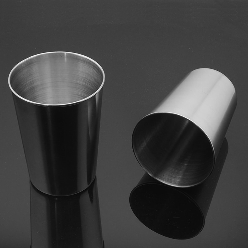 30ml/70ml Mini Stainless Steel Shot Glass Cups Tumbler Pint Wine Drinking Glasses Metal Cold Spirits Cup For Home Kitchen Bar