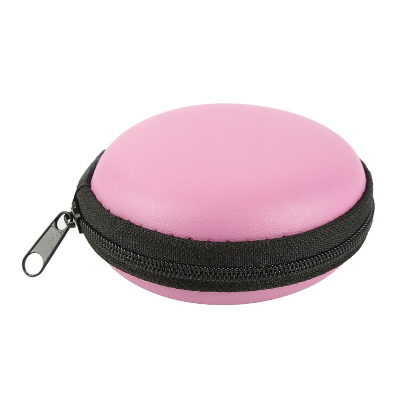 Sacchetto Scatola Della cuffia In Ear Auricolare Cuffie Box Portatile di Caso Di Immagazzinaggio Del Sacchetto Accessori Per Cuffie Auricolare Sacchetto di Immagazzinaggio Avvolgitore: PINK