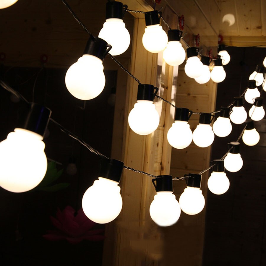 2.5m tuinlampen op zonne-energie, 10 stuks, 5cm grote balfeeën, zonne-energie, slinger voor buiten,  ip65 waterdichte