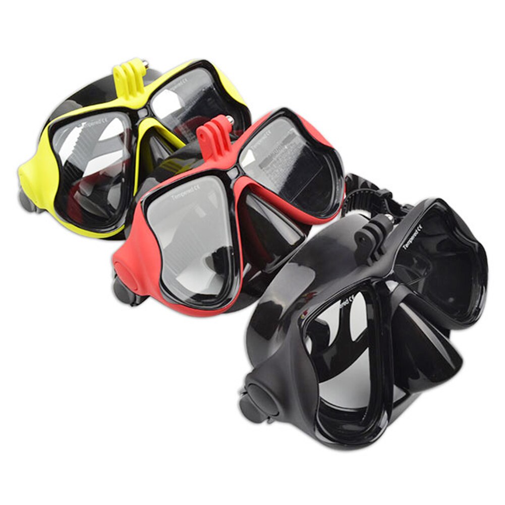 Scuba Duikbril Met Camera Mount Duiken Glazen Anti-Fog Gehard Glas Zwembril 3/4 +/5 Voor freediving Snorkelen