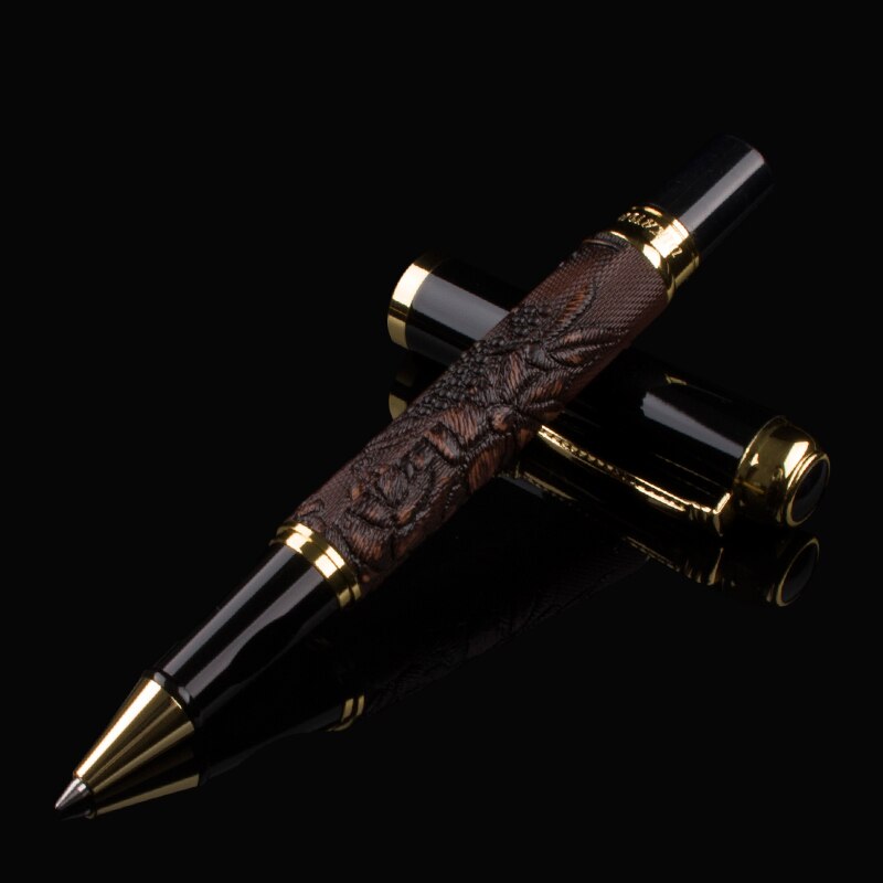 Luxe klassieke rode Lederen druif patroon rollerball klassieke pen briefpapier verkoop: E