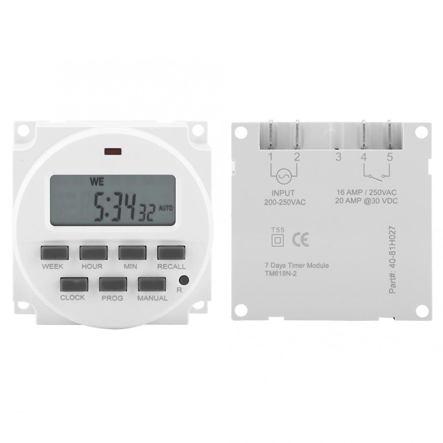 Digital Temporizador Digital Digital Electric Durable Programmable Smart Control Switch Timer Power Supply Smart Switch Control