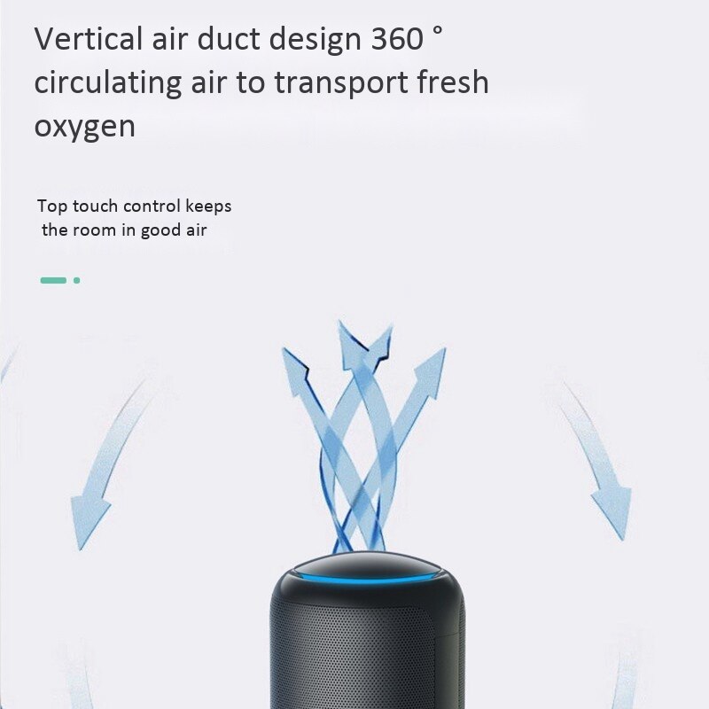 Car Air Purifier with Hepa Filter for Dust Formaldehyde Ion Purifier Car Portable Purifier