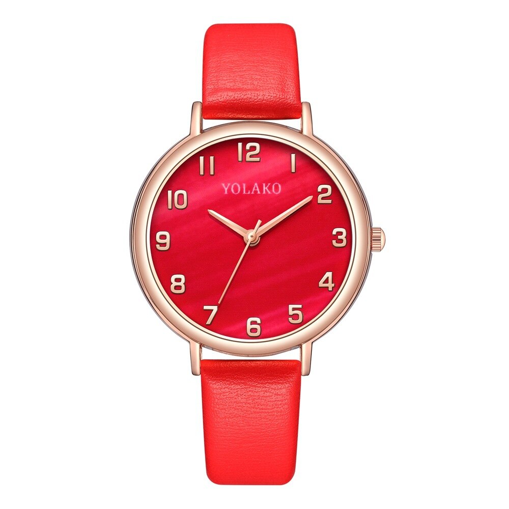 Rose Goud Groen Dames Horloge Ins Populaire Arabisch Cijfer Dameshorloge Unieke Malachiet Leer Mode Vrouwen Horloge: 02