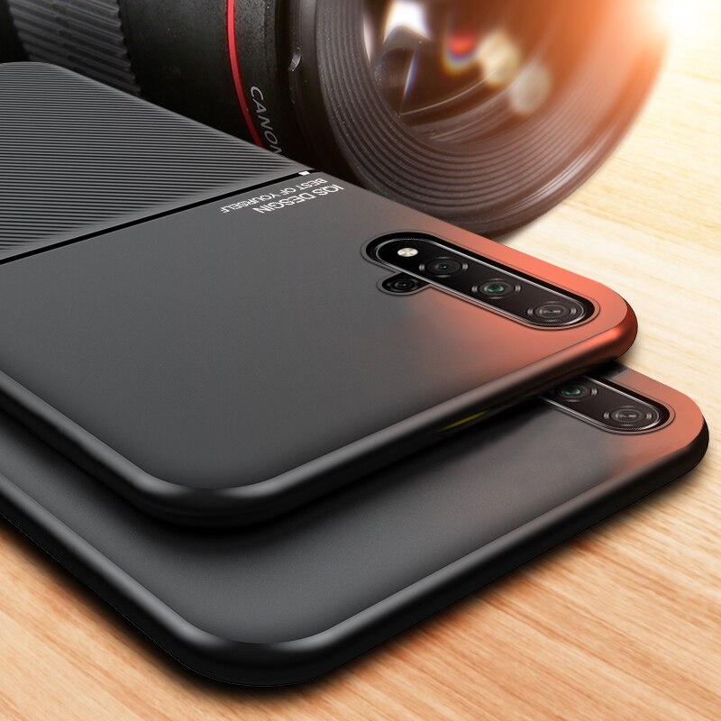 For Huawei Honor 20 Case Silicone Cover Shockproof Bumper For Huawei Honor 20 Pro 20s Nova 5T Magnetic Car Holder Coque