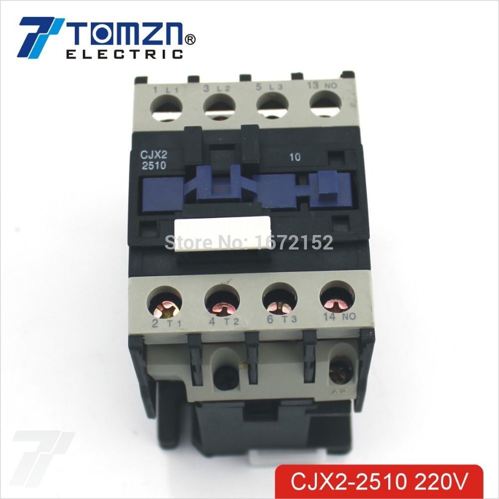 Walfront 4P 25A 220V Contacteur de Ménage Montage sur Rail Din Mini avec Commutateur de Commande