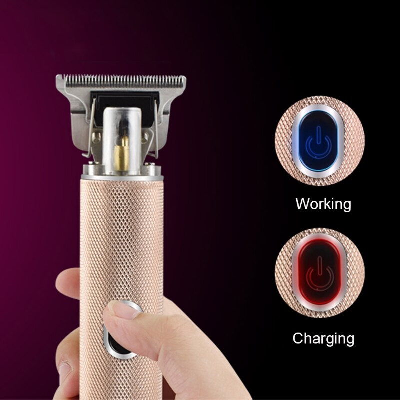 Électrique Outliner Tondeuses À Cheveux Sans Fil Rechargeable De Coiffeur Kits De Toilettage Pro T-Lame Tondeuse Près Machine De Découpe pour Hommes